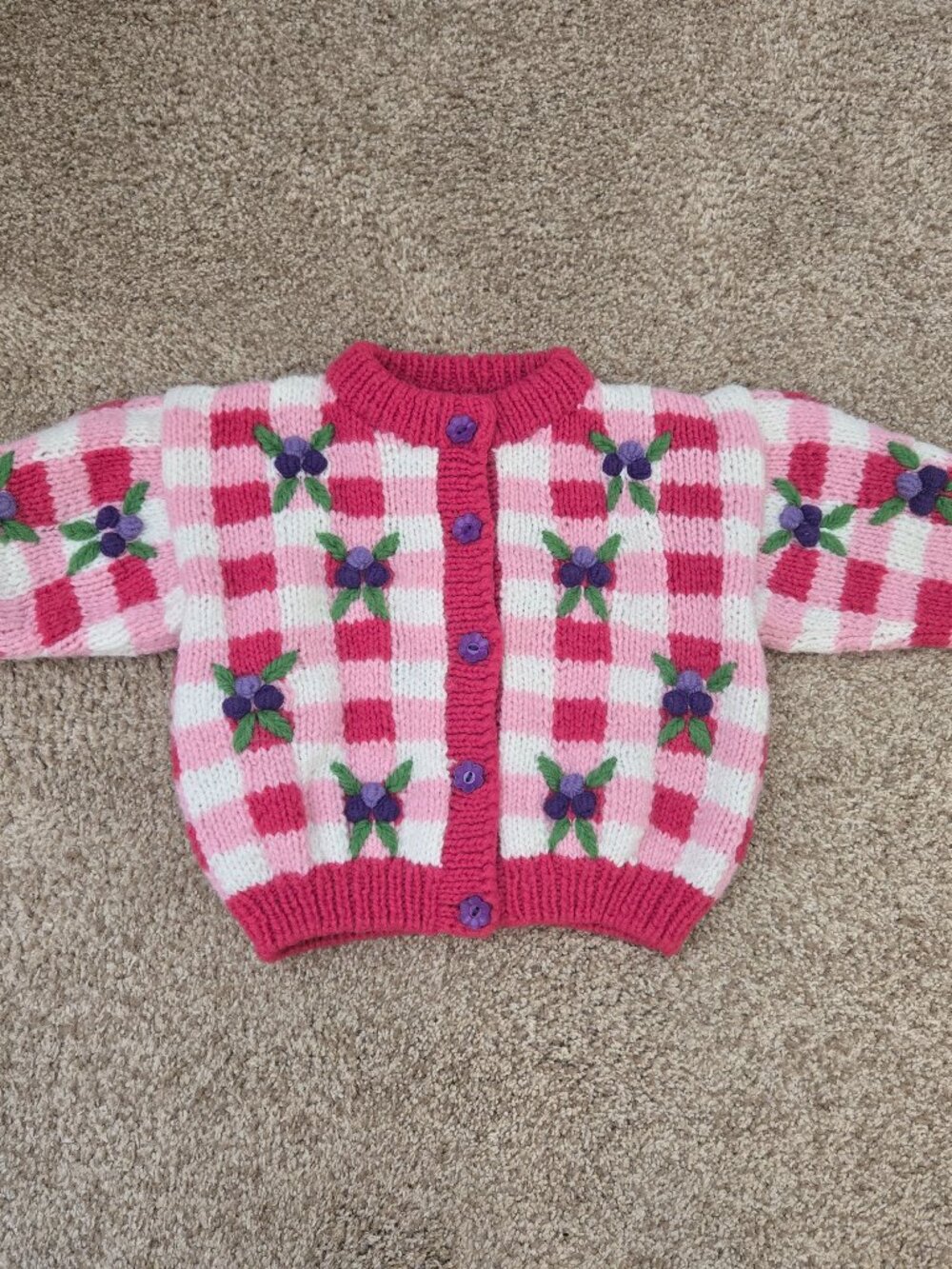 Vintage 90's Child's Cardigan Sweater, size 3T